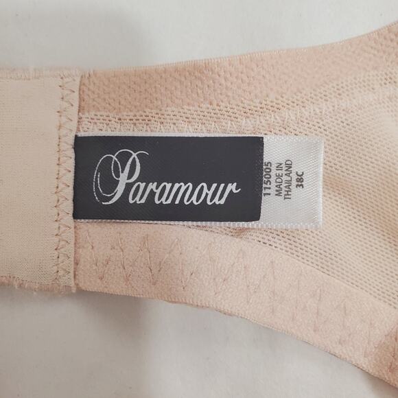 Paramour | Partially Lined Lace Underwire Bra in Light Pink Beige - Picture 7 of 9